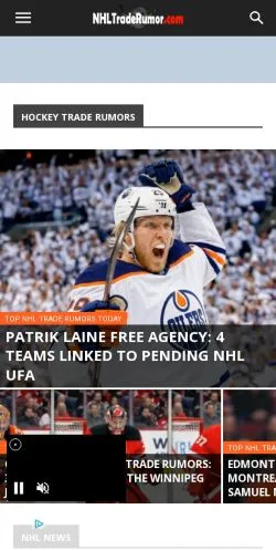 Anteprima del sito NHL Trade Rumors, media di Stati Uniti per articoli sponsorizzati