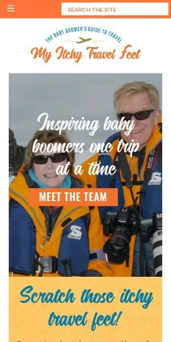 Anteprima del sito My Itchy Travel Feet, media di Stati Uniti per articoli sponsorizzati
