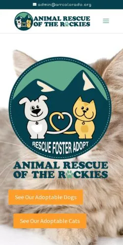 Anteprima del sito Animal Rescue of the Rockies, media di Stati Uniti per articoli sponsorizzati