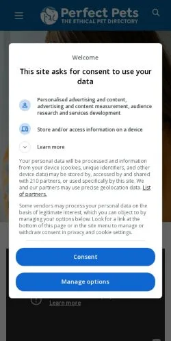 スポンサード記事向けのオーストラリアメディア、Perfect Petsのサイトプレビュー