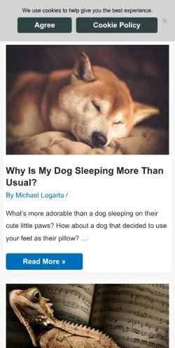 Anteprima del sito Pet Care Advisors, media di Stati Uniti per articoli sponsorizzati
