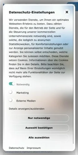 Anteprima del sito Innenhafen-Portal, media di Germania per articoli sponsorizzati