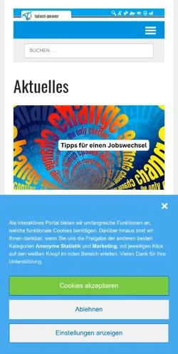 Anteprima del sito Talent-Power, media di Germania per articoli sponsorizzati