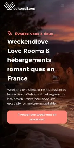 Podgląd witryny WeekendLove, medium z kraju Francja do artykułów sponsorowanych
