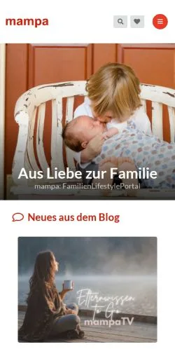 Anteprima del sito Mampa Familie, media di Germania per articoli sponsorizzati