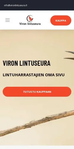 스폰서 기사용 핀란드 매체 Viron Lintuseura 사이트 미리보기