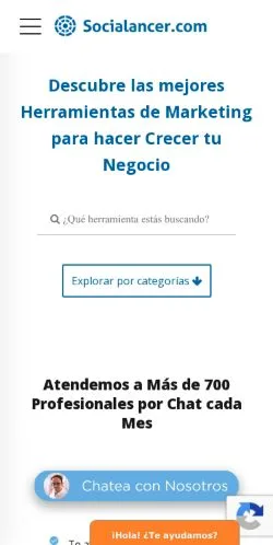スポンサード記事向けのスペインメディア、Socialancerのサイトプレビュー