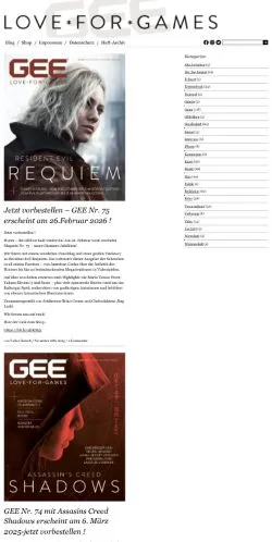 Voorbeeld van de site GEE, medium uit Duitsland voor gesponsorde artikelen