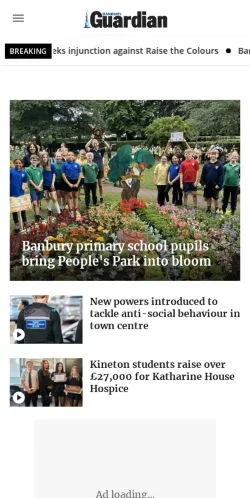 Anteprima del sito Banbury Guardian, media di Regno Unito per articoli sponsorizzati