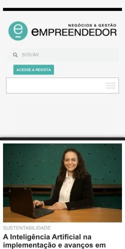 Podgląd witryny Portal Empreendedor, medium z kraju Brazylia do artykułów sponsorowanych