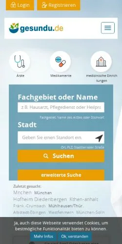 Aperçu du site Gesundu Health, média de Allemagne pour articles sponsorisés