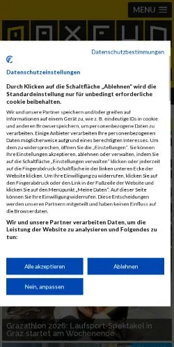 Anteprima del sito MaxFun Sports, media di Germania per articoli sponsorizzati