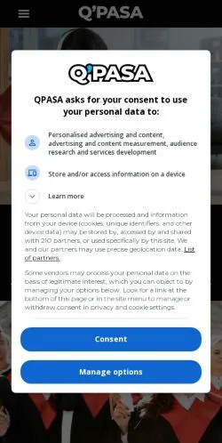 スポンサード記事向けのスペインメディア、QPASAのサイトプレビュー