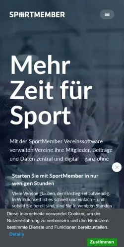 Anteprima del sito Sportmember, media di Svizzera per articoli sponsorizzati