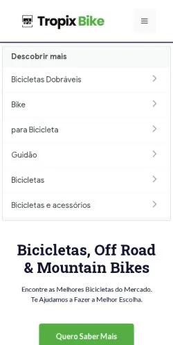 Anteprima del sito Tropix Bike, media di Brasile per articoli sponsorizzati
