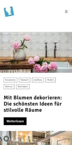 Podgląd witryny Raumideen Wohntrends, medium z kraju Niemcy do artykułów sponsorowanych