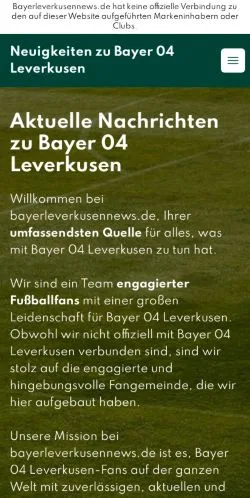 Anteprima del sito Bayer 04 Leverkusen News, media di Germania per articoli sponsorizzati