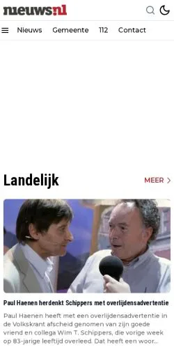 Pré-visualização do site Capelle Aan Den Ijssel Nieuws, meio de Países Baixos para artigos patrocinados
