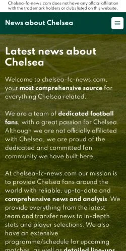 スポンサード記事向けのアメリカ合衆国メディア、Chelsea Newsのサイトプレビュー