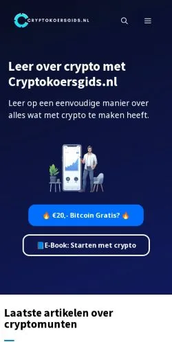 Podgląd witryny Cryptokoersgids, medium z kraju Holandia do artykułów sponsorowanych