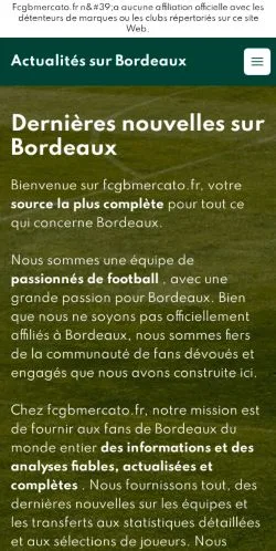 Anteprima del sito Bordeaux News, media di Francia per articoli sponsorizzati