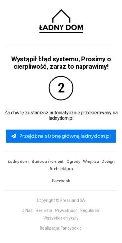 Anteprima del sito Ładny Dom, media di Polonia per articoli sponsorizzati