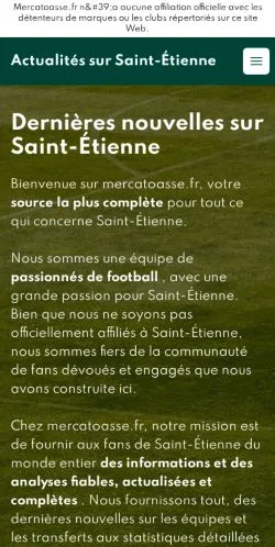 Anteprima del sito Saint-Étienne News, media di Francia per articoli sponsorizzati