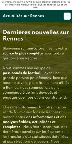 Anteprima del sito Rennes News, media di Francia per articoli sponsorizzati