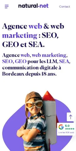 Anteprima del sito Natural-net, media di Francia per articoli sponsorizzati