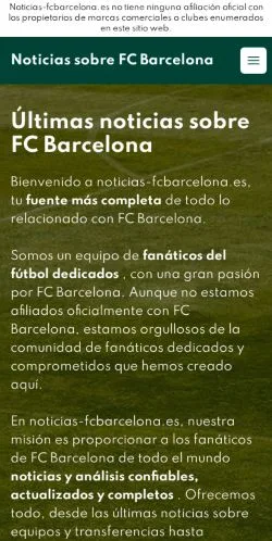 Anteprima del sito FC Barcelona News, media di Spagna per articoli sponsorizzati
