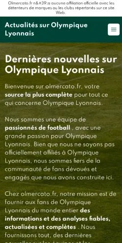 Anteprima del sito OL Mercato, media di Francia per articoli sponsorizzati