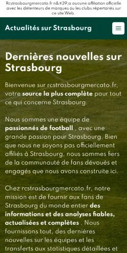 Anteprima del sito Strasbourg Mercato, media di Francia per articoli sponsorizzati