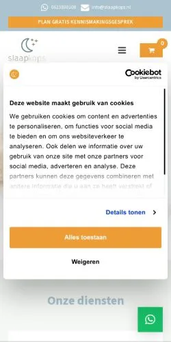 Anteprima del sito Slaapkops, media di Paesi Bassi per articoli sponsorizzati