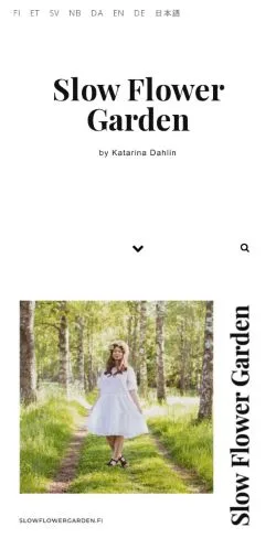 Anteprima del sito Slow Flower Garden, media di Danimarca per articoli sponsorizzati
