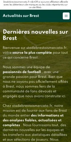 Anteprima del sito Brest News, media di Francia per articoli sponsorizzati