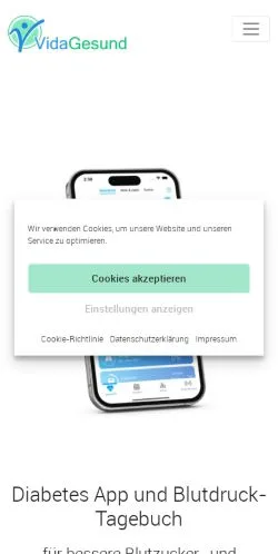 Podgląd witryny VidaGesund, medium z kraju Niemcy do artykułów sponsorowanych
