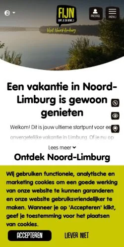 Podgląd witryny Visit Noord-Limburg, medium z kraju Holandia do artykułów sponsorowanych