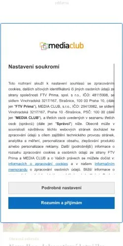 Anteprima del sito Zahrádkářská poradna, media di Cechia per articoli sponsorizzati