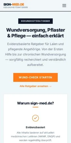 Anteprima del sito Sign-Med, media di Germania per articoli sponsorizzati