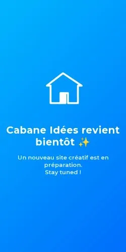스폰서 기사용 프랑스 매체 Cabaneaidees 사이트 미리보기