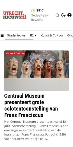 Anteprima del sito Nieuws.nl Utrecht, media di Paesi Bassi per articoli sponsorizzati