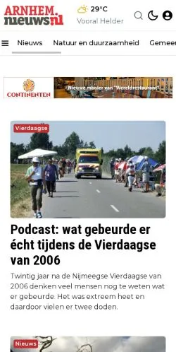 Anteprima del sito Arnhem. Jouw wereld. Jouw nieuws., media di Paesi Bassi per articoli sponsorizzati