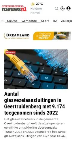 Podgląd witryny Geertruidenberg, medium z kraju Holandia do artykułów sponsorowanych