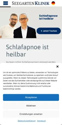 Anteprima del sito Schlafapnoe, media di Germania per articoli sponsorizzati