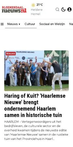 Anteprima del sito Bloemendaal, media di Paesi Bassi per articoli sponsorizzati