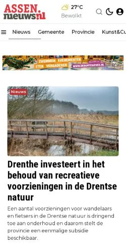 Anteprima del sito Assen. Jouw wereld. Jouw nieuws., media di Paesi Bassi per articoli sponsorizzati