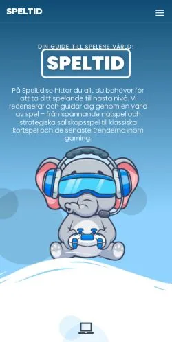 스폰서 기사용 스웨덴 매체 Speltid 사이트 미리보기