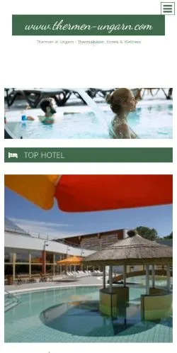 Anteprima del sito Thermen In Ungarn, media di Germania per articoli sponsorizzati