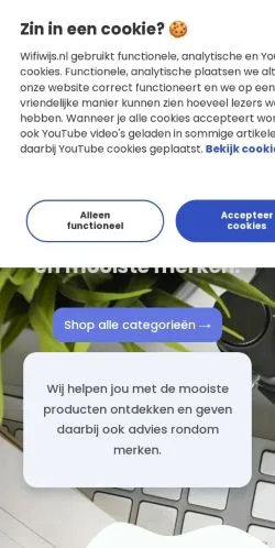 스폰서 기사용 네덜란드 매체 Wifiwijs 사이트 미리보기