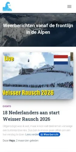 Anteprima del sito Wintersportweerman, media di Paesi Bassi per articoli sponsorizzati